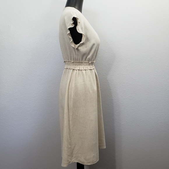 Monteau Los Angeles Rayon/Linen Blend Dress (M) - Picture 2 of 8
